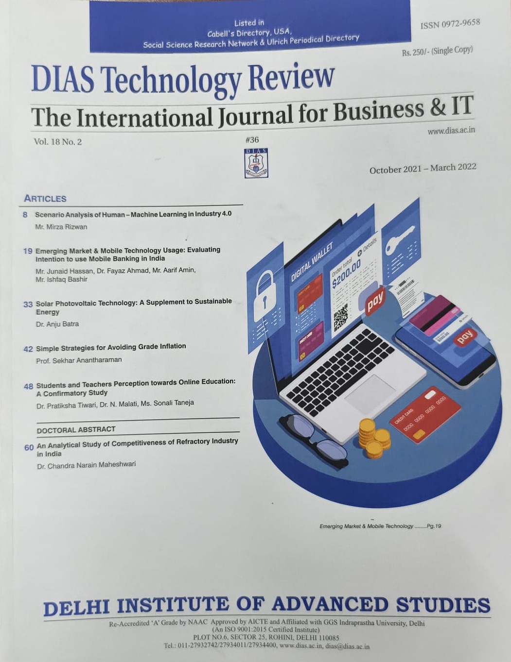 36th Edition of DTR  Oct 2021 – Mar 2022