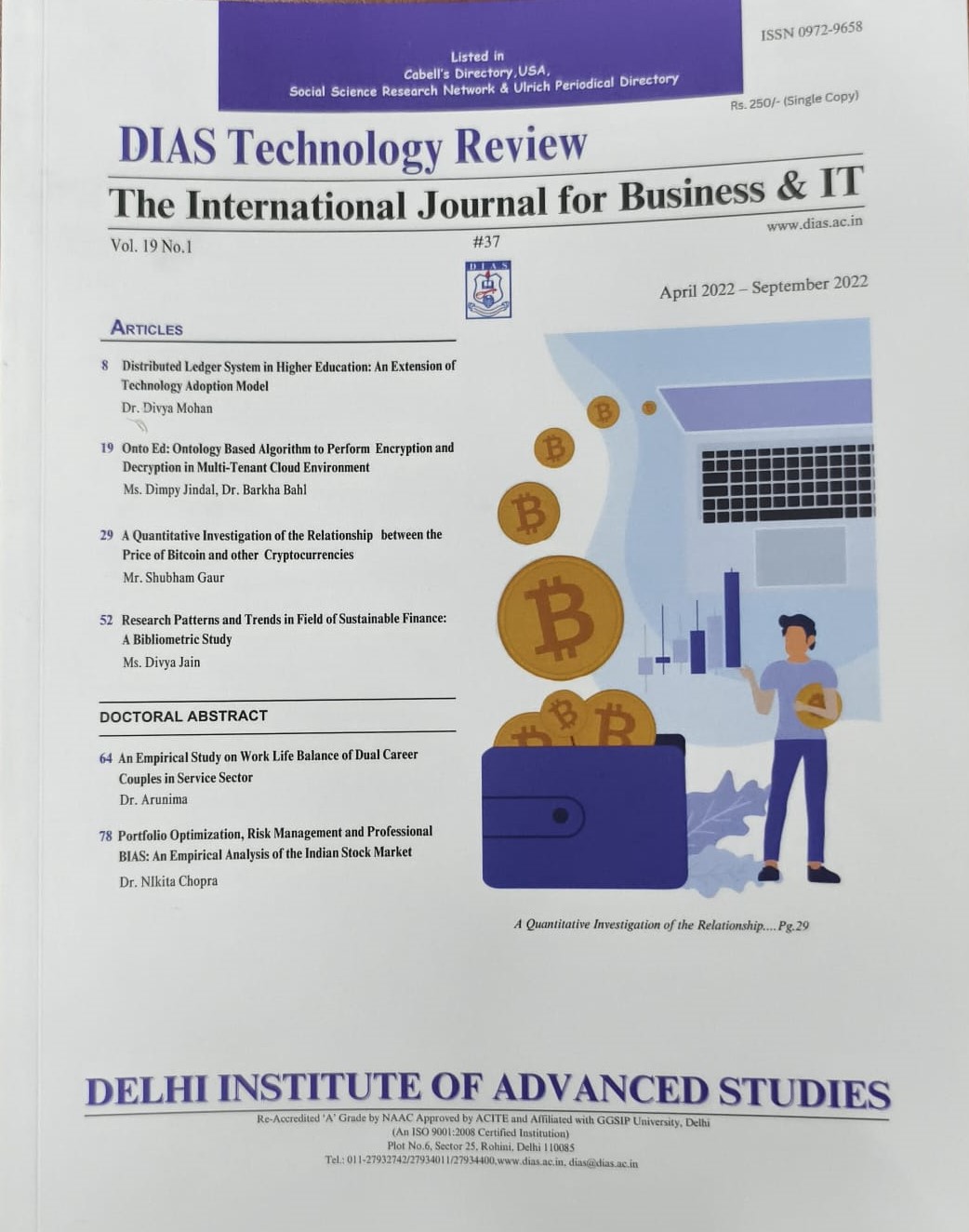 37th Edition of DTR  Apr 2022 – Sept  2022